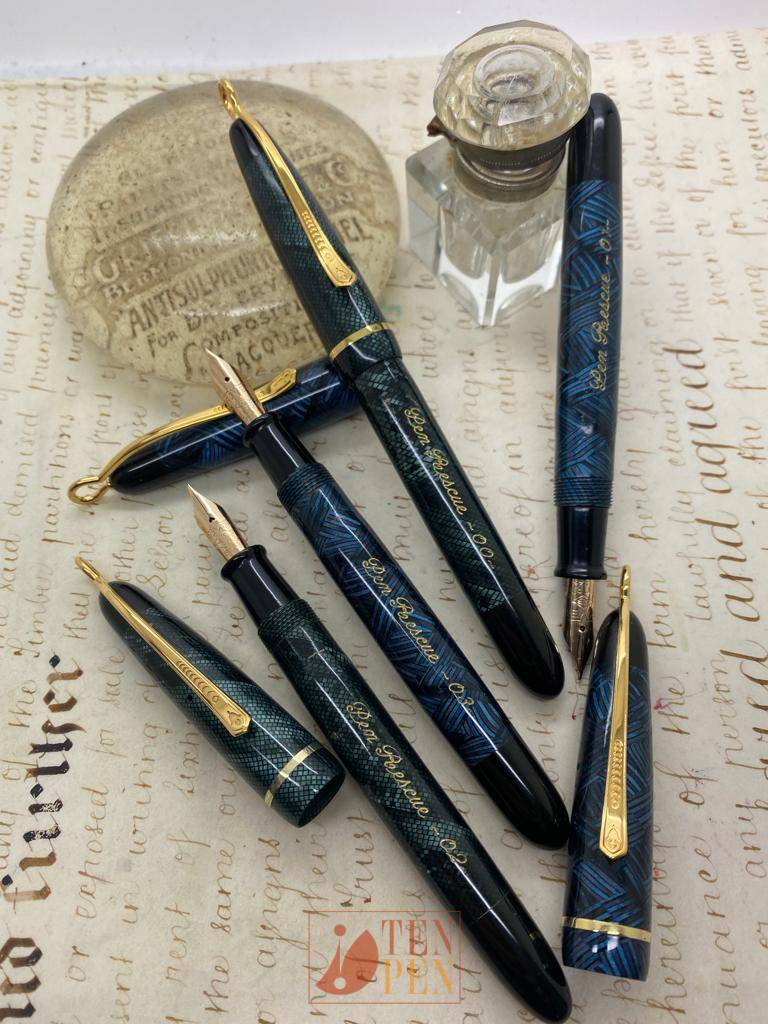 人気が高い Tailored 1911 Pen Company Pens King Blue Pen Urushi